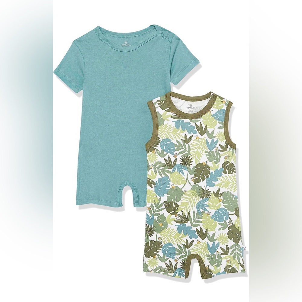 HonestBaby Organic Cotton Romper Multipack